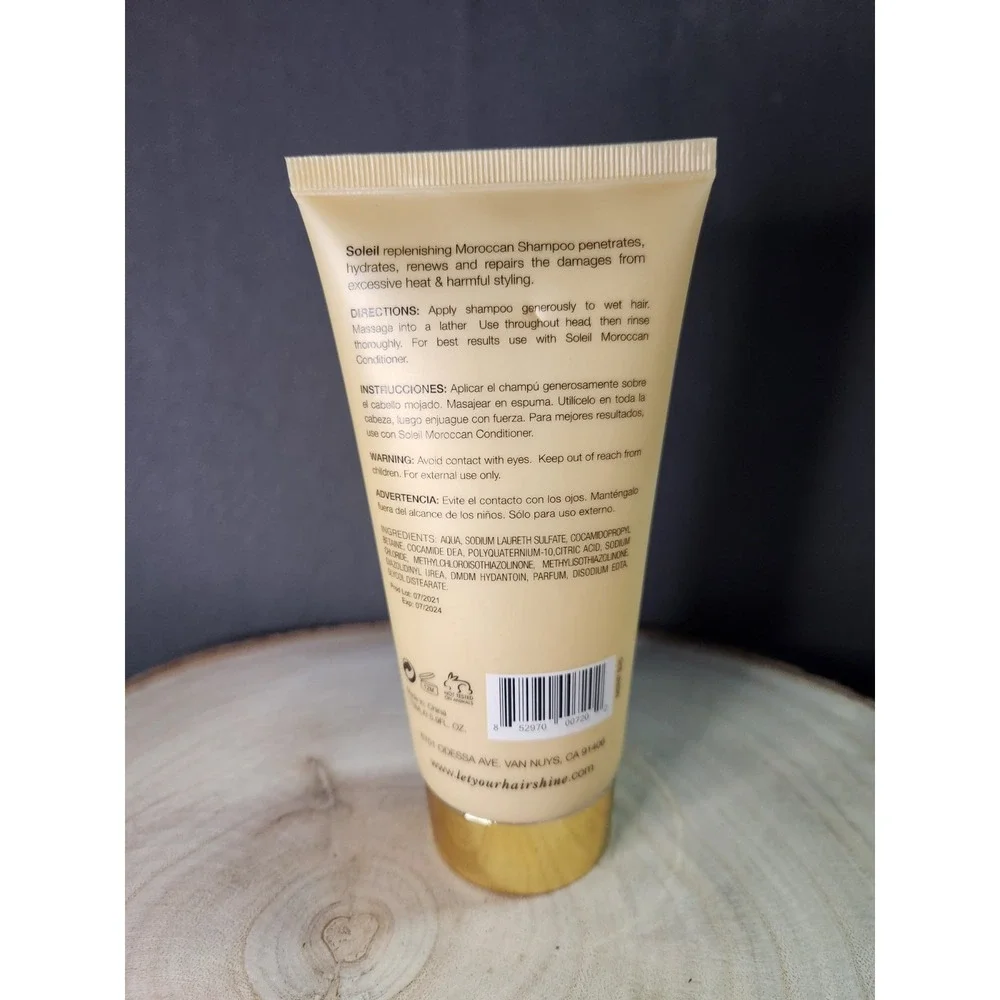 Soleil Moroccan Shampoo 5.9‎ oz/ 175 ml HydroLine~NEW